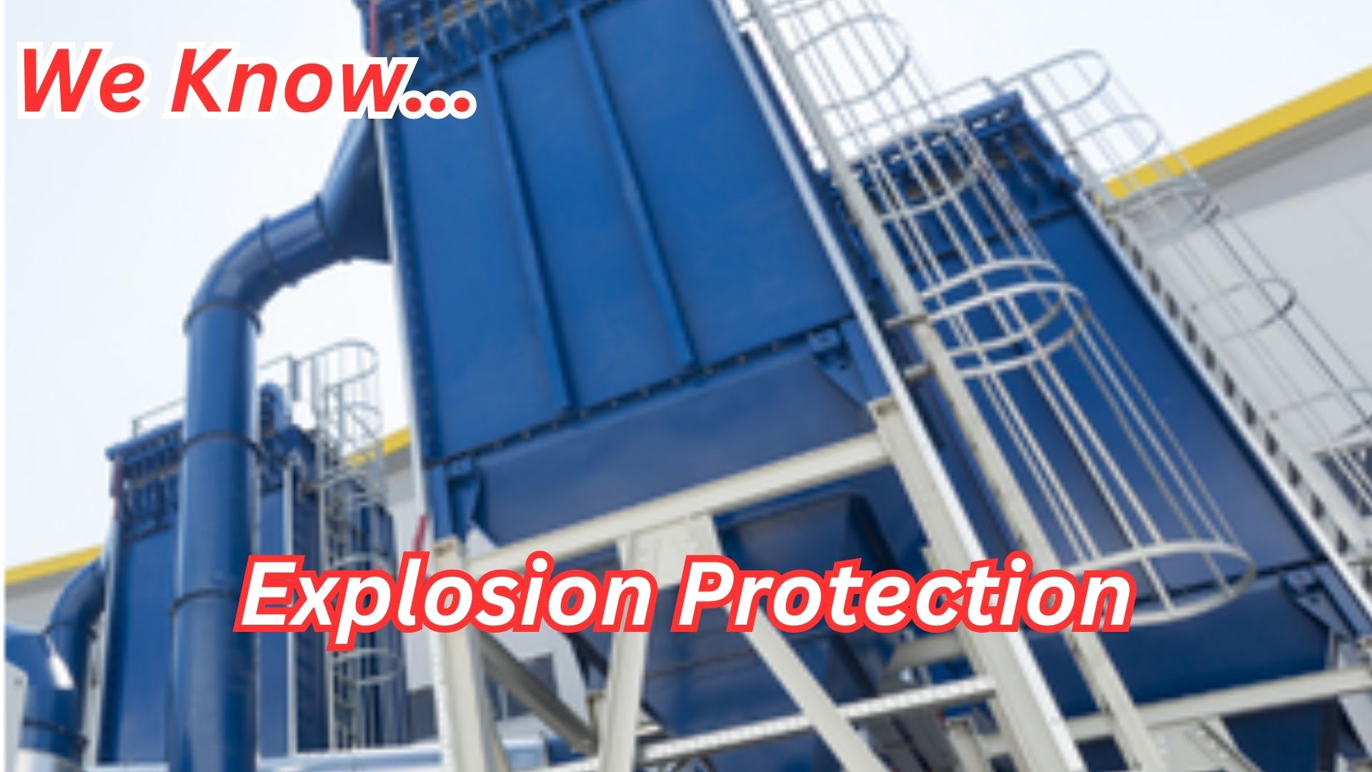 Industrial dust collector with explosion venting system